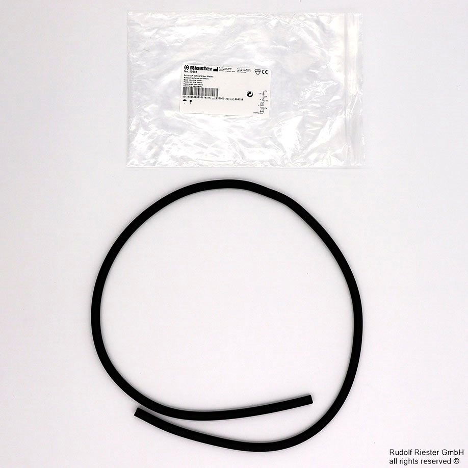[RIE 10381] Latexschlauch, schwarz