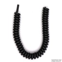 Latexspiralschlauch, schwarz