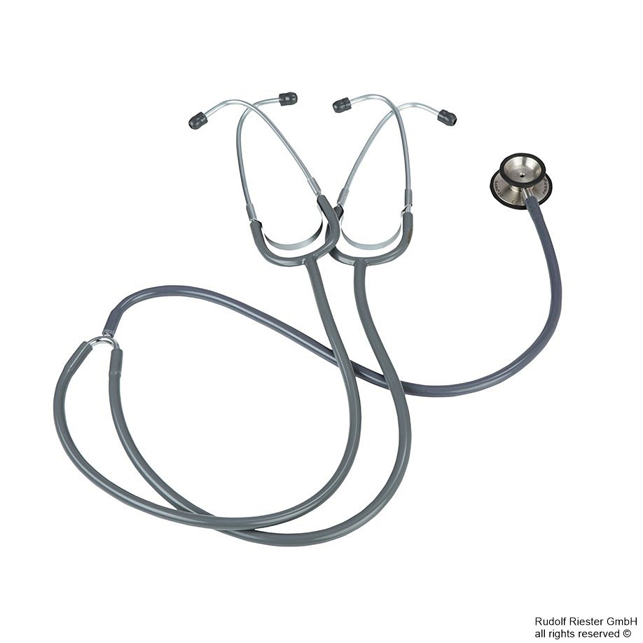 [RIE 4002-02] Duplex Lehrstethoskop schiefergrau Aus rostfreiem Stahl