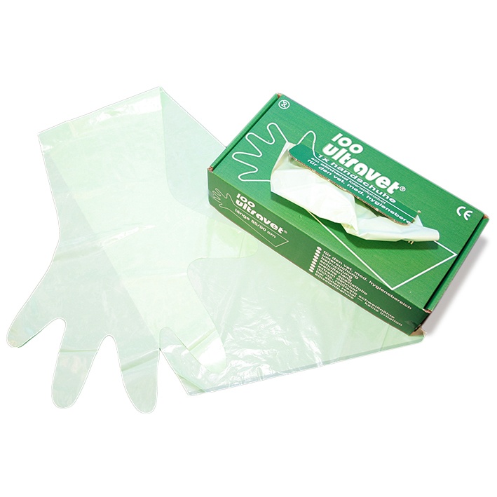 Ultra Vet Veterinär/Reinigungshandschuh 85/90 cm, grün (100 Stck.)