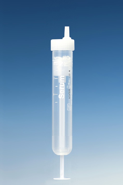 [SAR 02.263] Monovetten 9 ml, 92 x 16 mm, Luer Serum, Standardetikett (50 Stck.)
