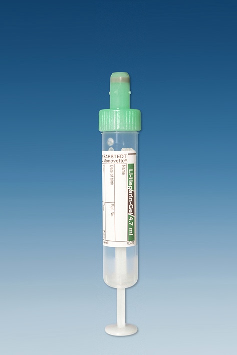 [SAR 03.1631.001] S-Monovetten 4,7 ml 75 x 15 mm Lithium-Heparin-Gel, steril (50 Stck.)