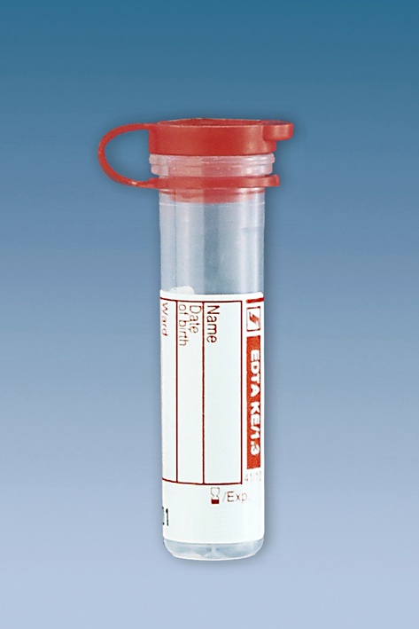 Mikro-Probengefäße 1,3ml K3 EDTA Mit Eindrückstopfen (1000 Stck.)