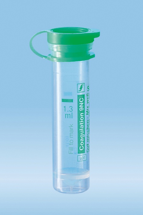 Mikro-Probengefäße 1,3 ml Citrat 3,2 % Mit Eindrückstopfen (1000 Stck.)