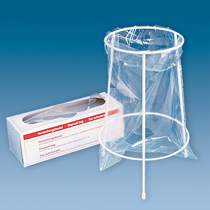 [SAR 95.1297] Tischständer für Vernichtungsbeutel 200 x 300 mm inkl. 1 Packung Beutel