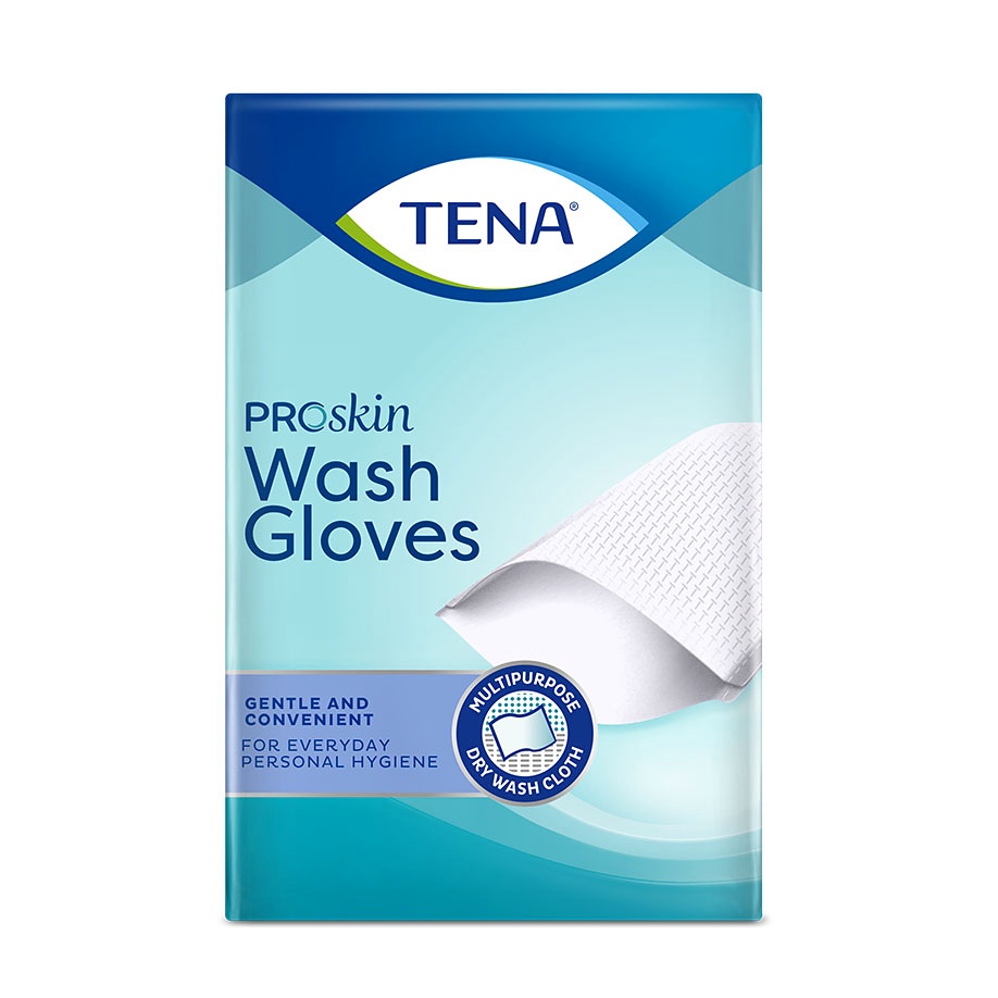 [SCA 740400] TENA Wash Glove ohne Innenfolie, blau Waschhandschuhe 16 x 25cm (6 x 200Stck.)