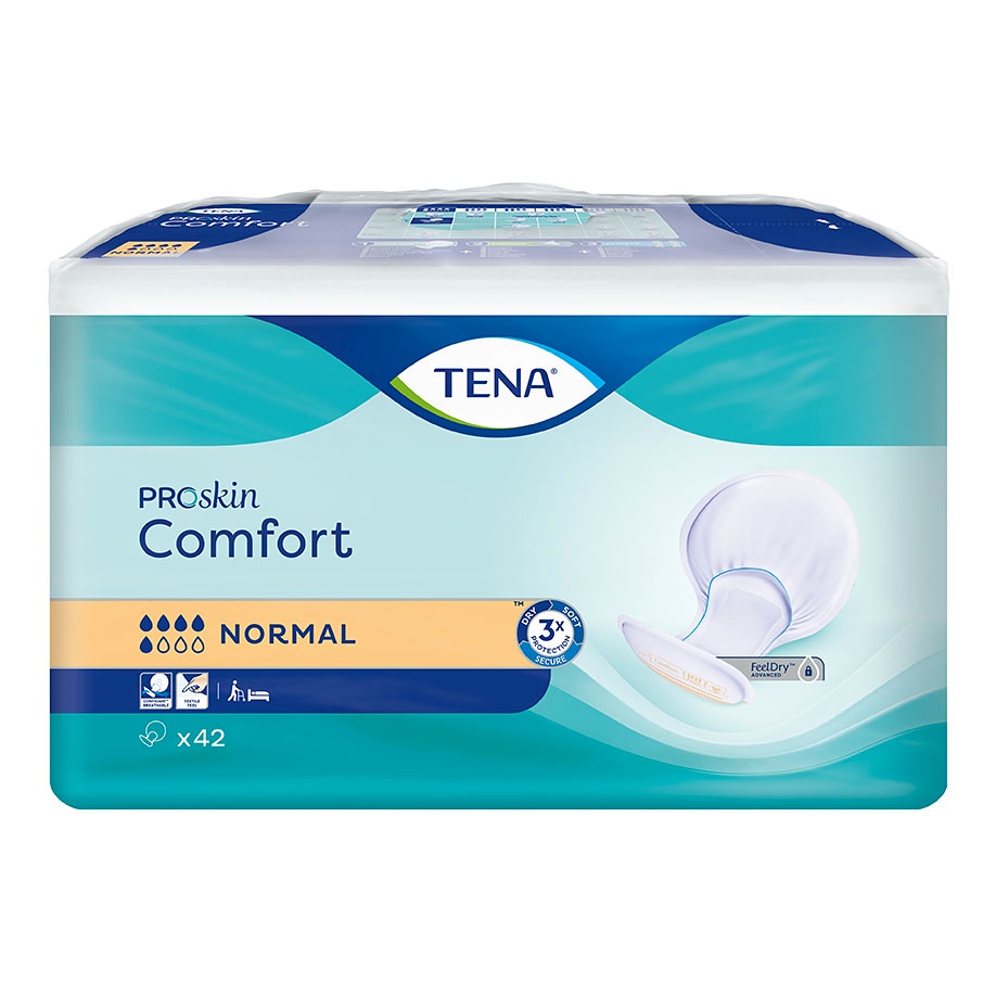 [SCA 752742] TENA Comfort Normal pfirsich Inkontinenzeinlagen (3 x 42 Stck.)