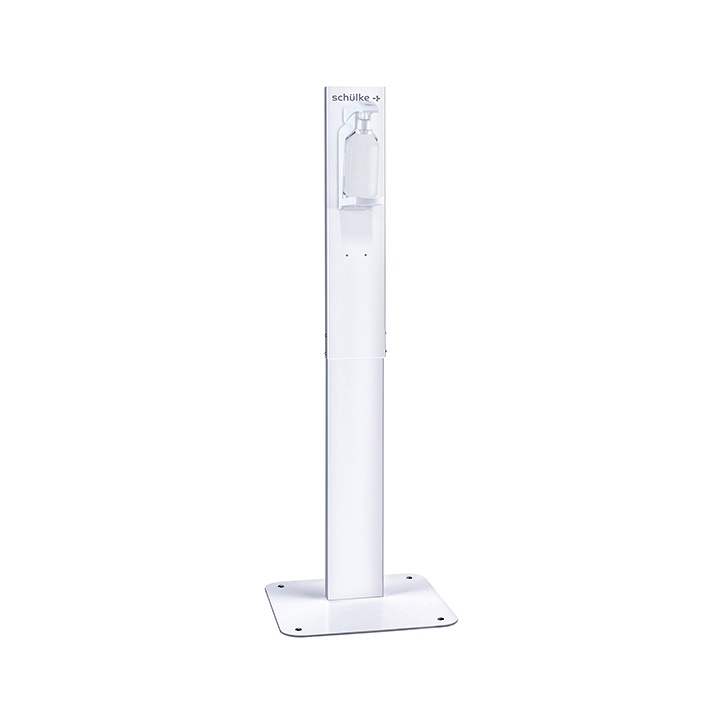 Desinfektionssäule mit schülke Logo