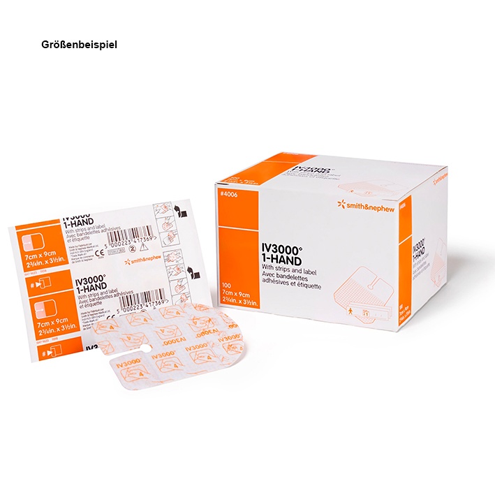 [SMN 4008] I. V. 3000 steril, 10 x 12 cm Katheter- u. Kanülenfixierung (50 Stck.)