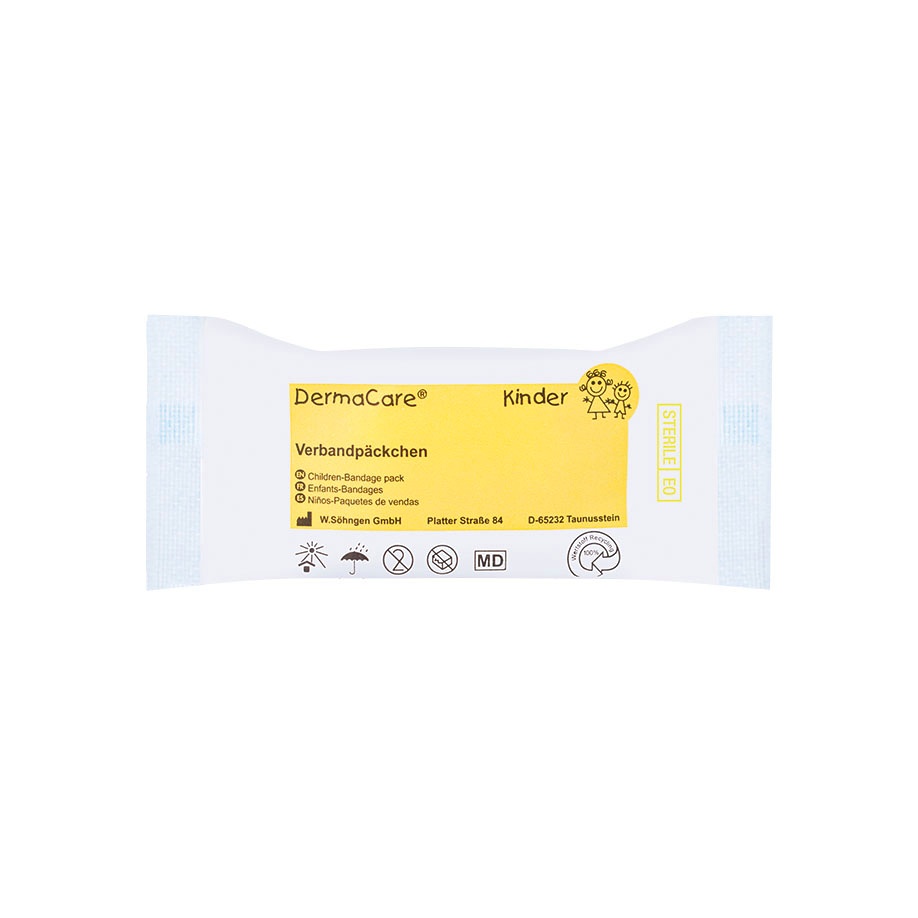 [SÖH 1050003] DermaCare Kinder Verbandpäckchen Mittel, steril ca. 2 m x 6 cm