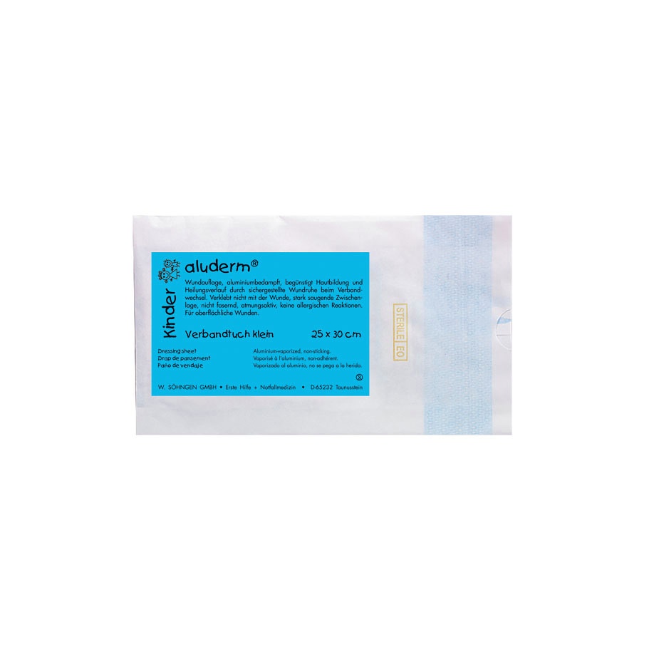 [SÖH 1050260] Aluderm Kinder-Verbandtuch ca.25 x 30 cm