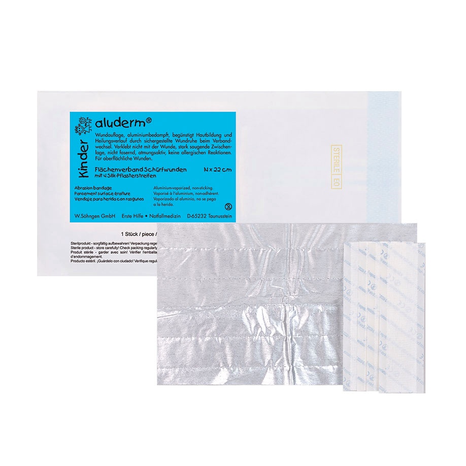 [SÖH 1050262] Aluderm Kinder-Flächenverband Schürfwunden