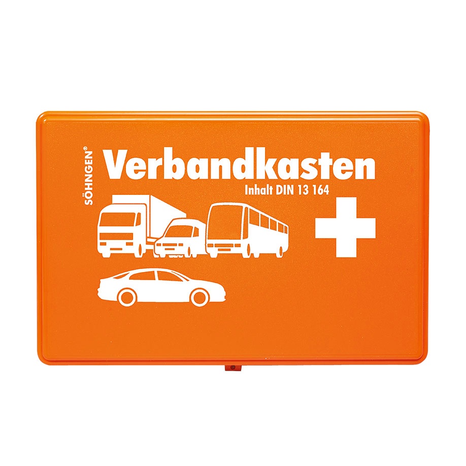 [SÖH 3004035] KFZ.-Verbandkasten Standard Mit Füllung DIN 13164, orange
