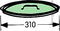 Deckel für 12-Ltr. Eimer aus Chromnickelstahl 18/10