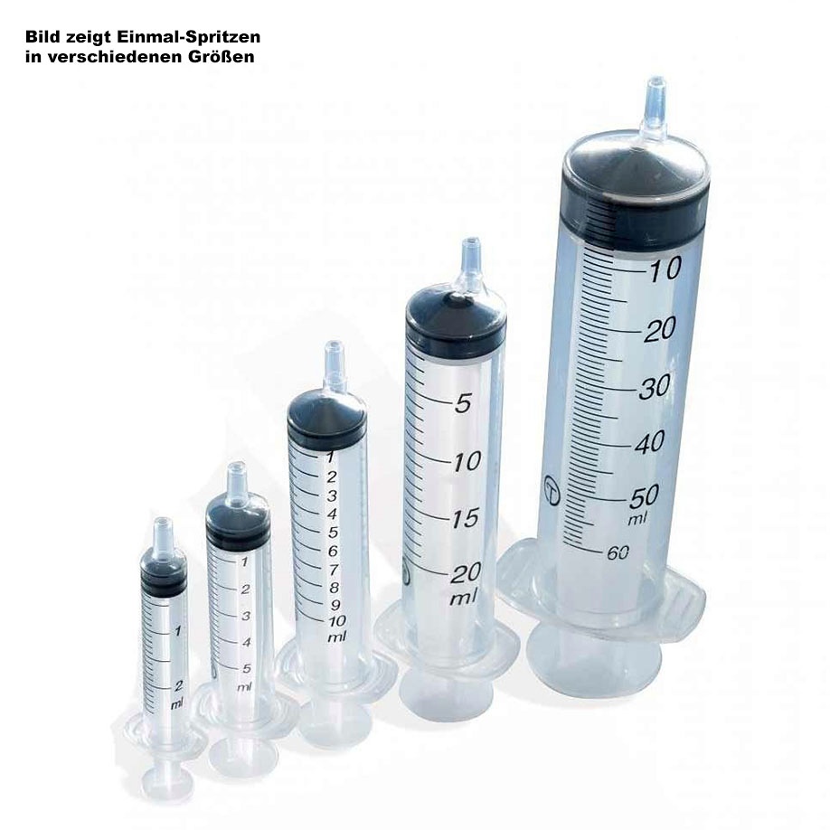 Einmal-Spritzen 5 ml Luer, exzentrisch 3-teilig (100 Stck.)
