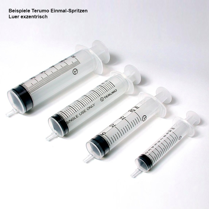 [TER SS50ES1] Einmal-Spritzen 50/60 ml Luer Exzentrisch, 3-teilig (25 Stck.)