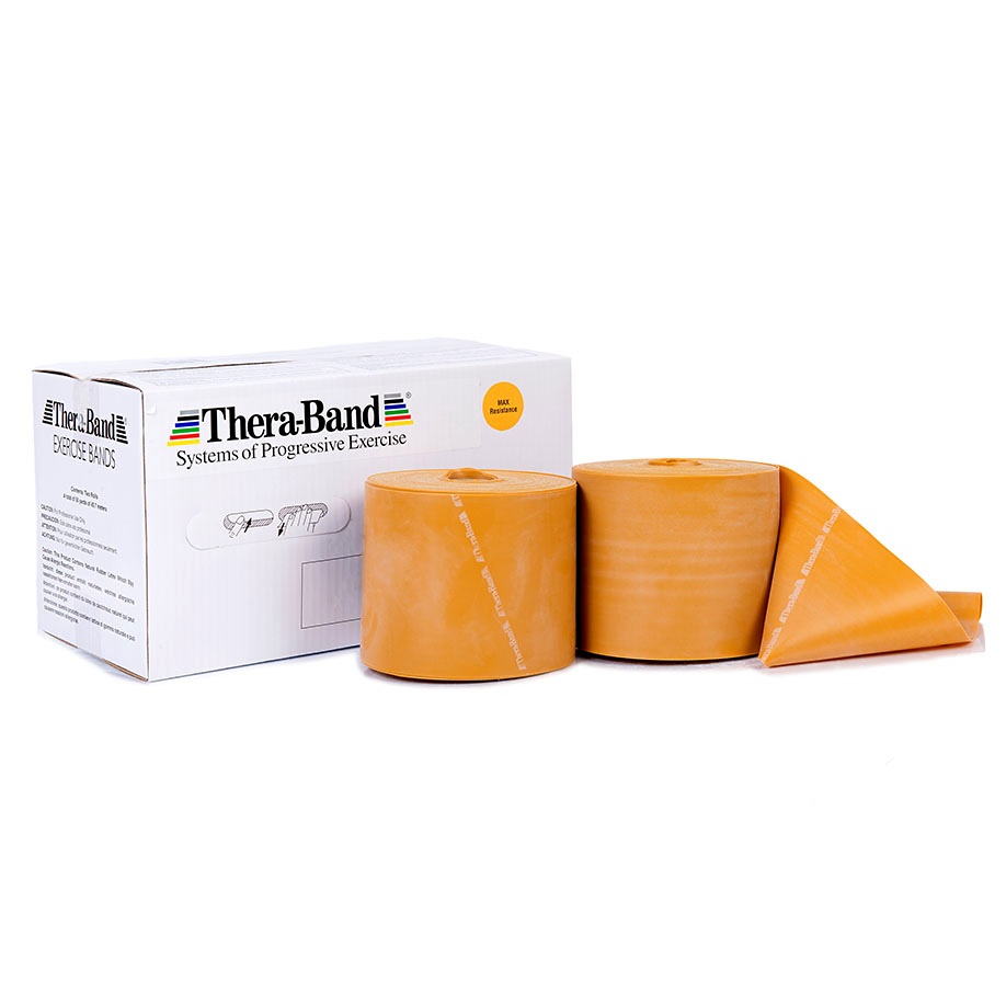[THB 20180] TheraBand 12,8 cm x (2 x 22,75 m) Max. Stark - gold