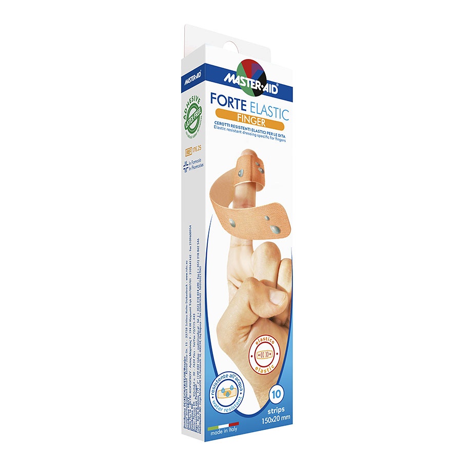 [TRU 70610] FORTE ELASTIC Fingerstrips Beige, 15 x 2 cm (10 Stck.)