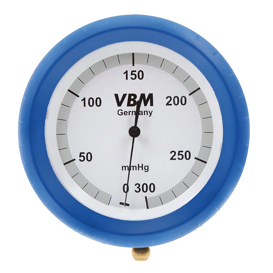 Manometer 300 mmHg zur Fixation an der Druckinfusionsmanschette, druckgeprüft