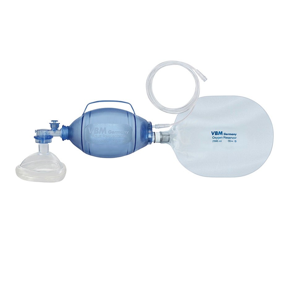 [VBM 8410195] PVC Beatmungsbeutel Set für Erwachsene Mit transparentem PE-Beutel