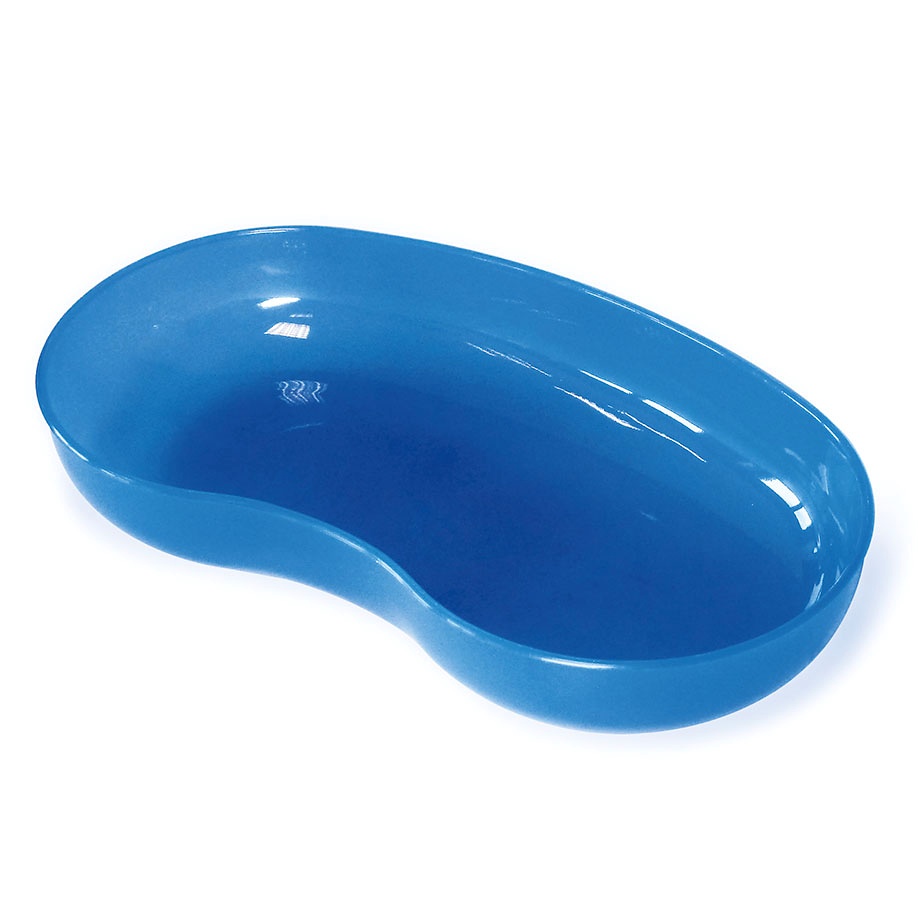 Nierenschale aus PP, blau transluzent 260 x 137 x 40 mm