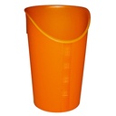 Trinkbecher mit Nasenausschnitt Orange 200 ml