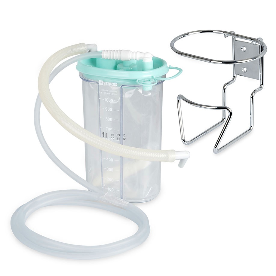 Umrüstsatz Einwegbehältersystem Serres Für ACCUVAC Rescue und Basic, 1000 ml