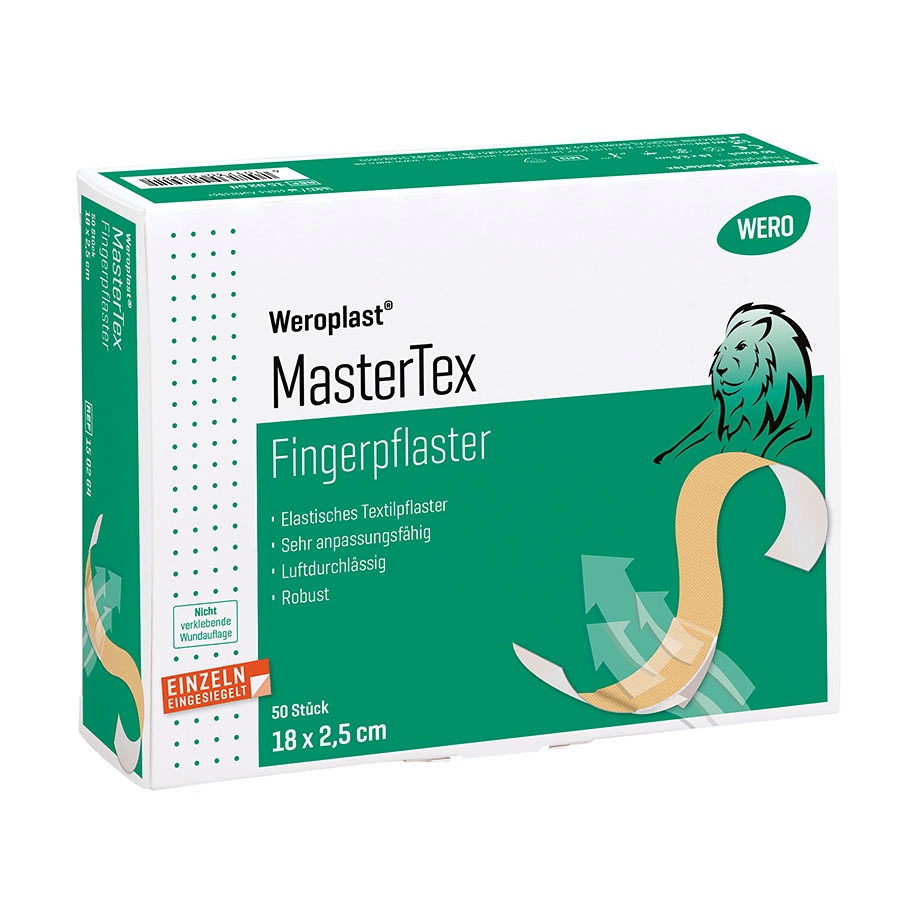 Weroplast MasterTex Fingerpflaster 18 x 2,5 cm (50 Stck.)