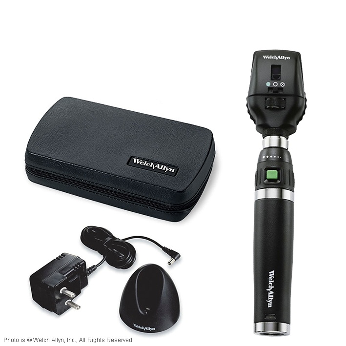[WLA 11772-VSM] HPX Coaxial Halogen Professional Li-Ion Ophthalmoskop-Set 3,5 V