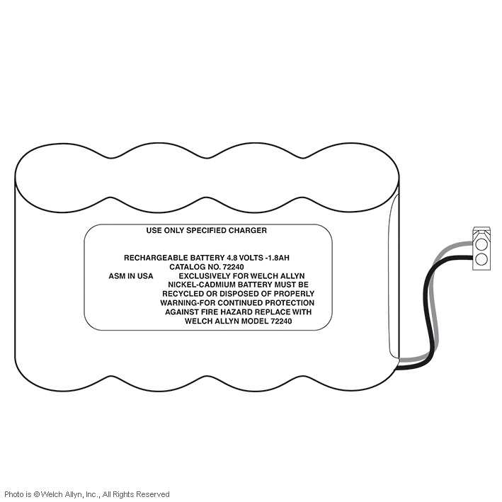 [WLA 72240] Wiederaufladbarer Akkupack Für Binokulares Indirektes Ophthalmoskop
