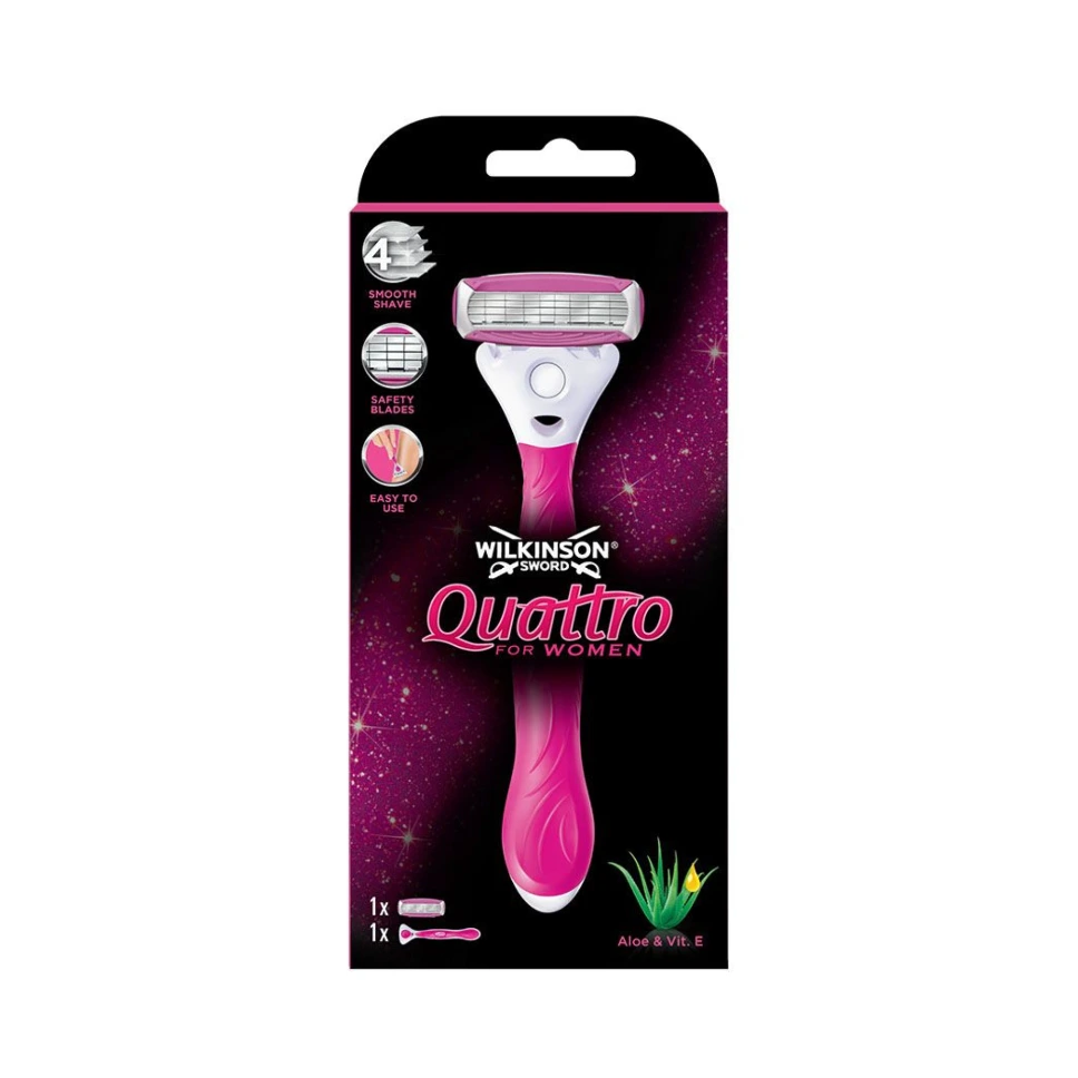 [WLS 7001380A] Wilkinson Rasierapparat Quattro pink