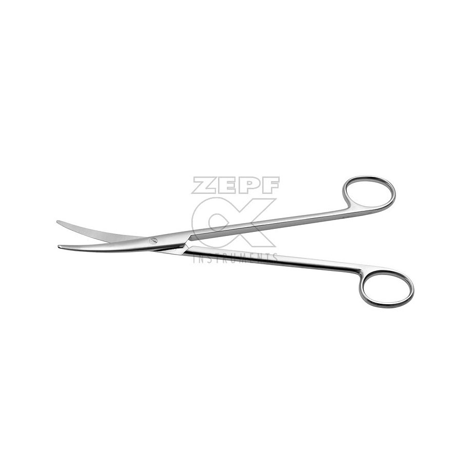 Chir. Schere Lexer TC, gebogen Spitz/spitz, 16,5 cm