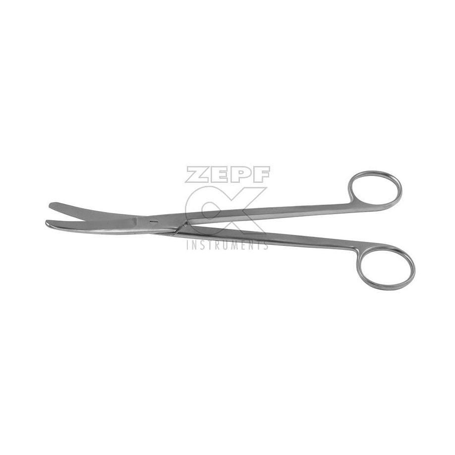 [ZEP 08-5101-23] Sims Uterus Schere gebogen Stumpf/stumpf, 23 cm