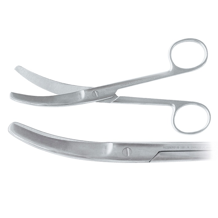 [ZEP 08-5501-16] Busch Nabelschnurschere gebogen, 16 cm