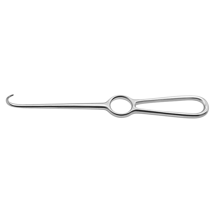 [ZEP 18-2813-01] Kocher Wundhaken, halbscharf 22 cm