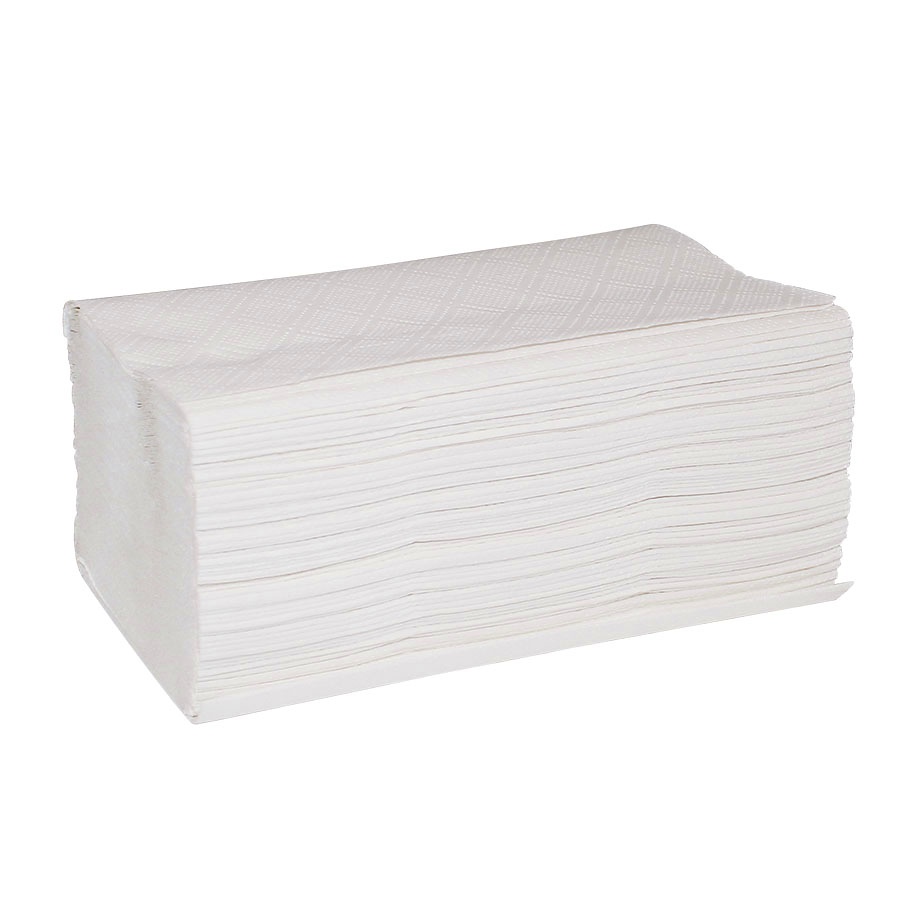 Falthandtücher hochweiß 2-lagig 23,5 x 23 cm (20 x 160 Stck.)