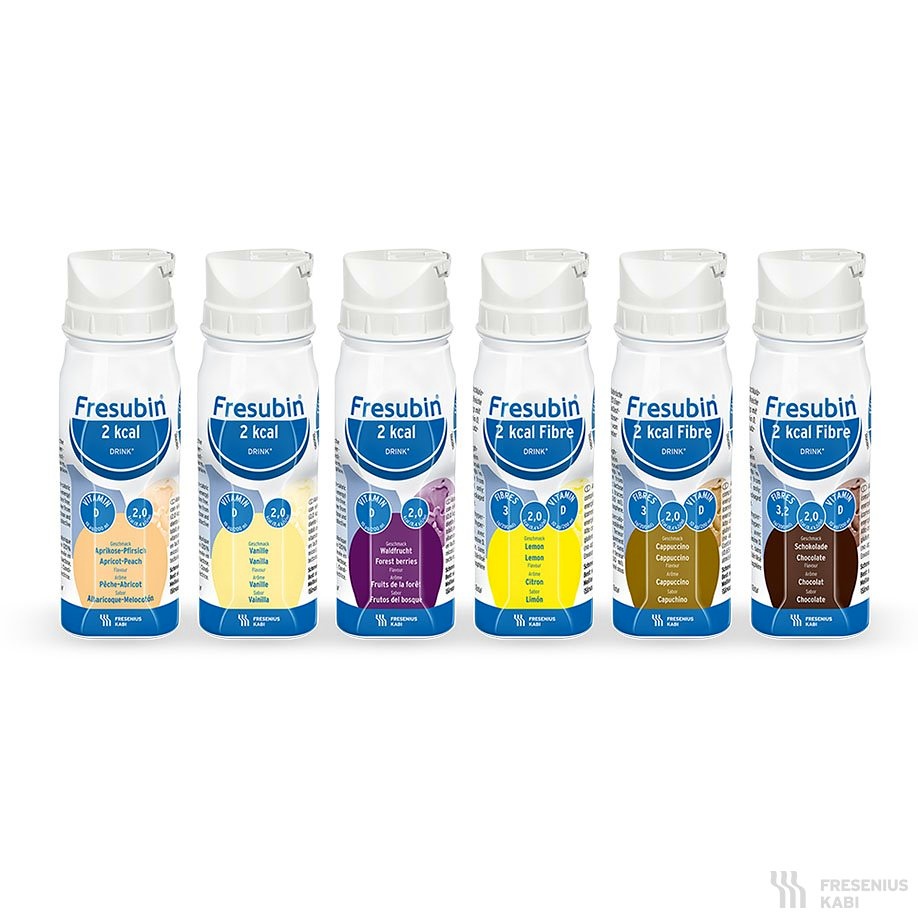 [FRE 792961S] Fresubin 2 kcal fibre Drink Trinknahrung Mischkarton (6 x 4 x 200 ml)
