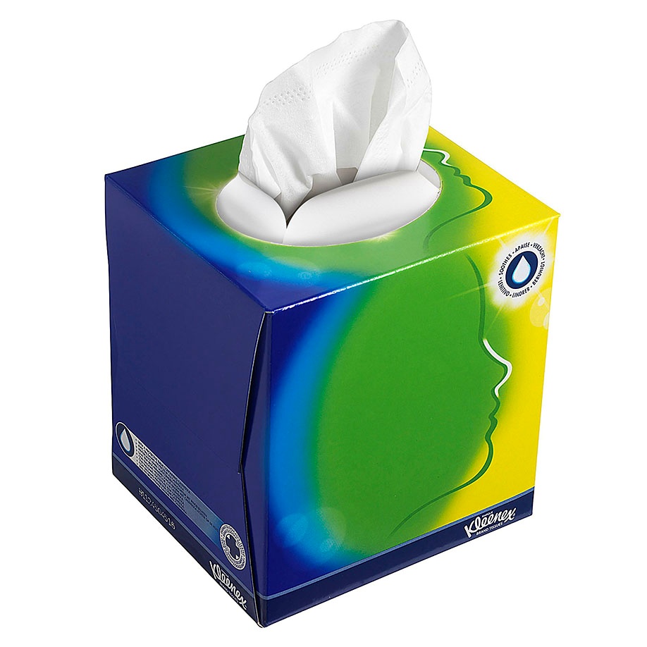 KLEENEX Balsam Kosmetiktücher, weiß 3-lagig, 20 x 20 cm (12 x 56 Bl.)