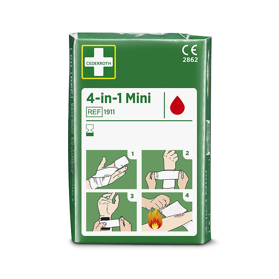 [CED 1911] Cederroth 4-in-1 Mini Blutstiller Wunderverband