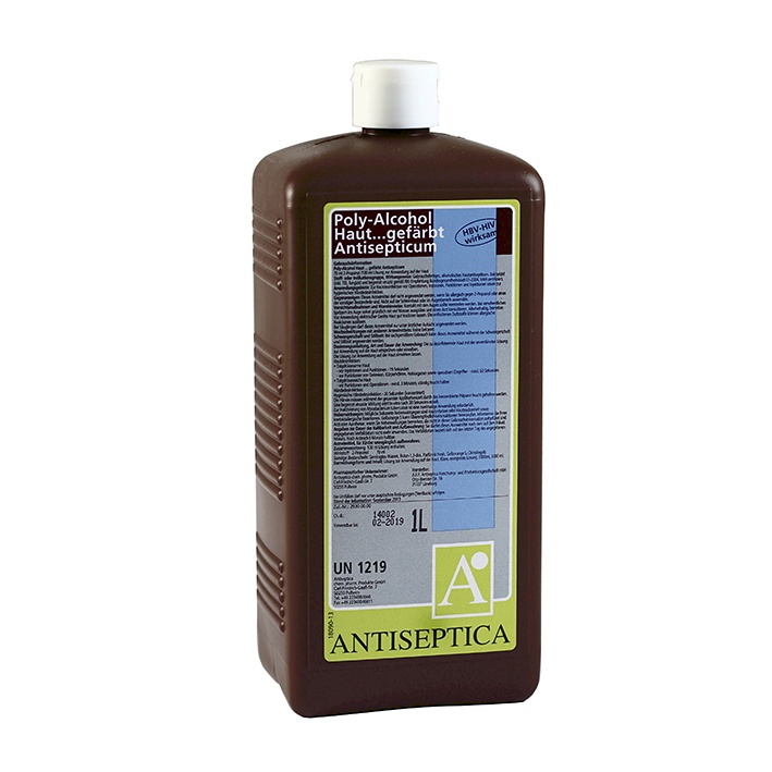 [ANT 1051] Poly-Alcohol Haut-Antiseptikum Gefärbt, 1 Ltr.