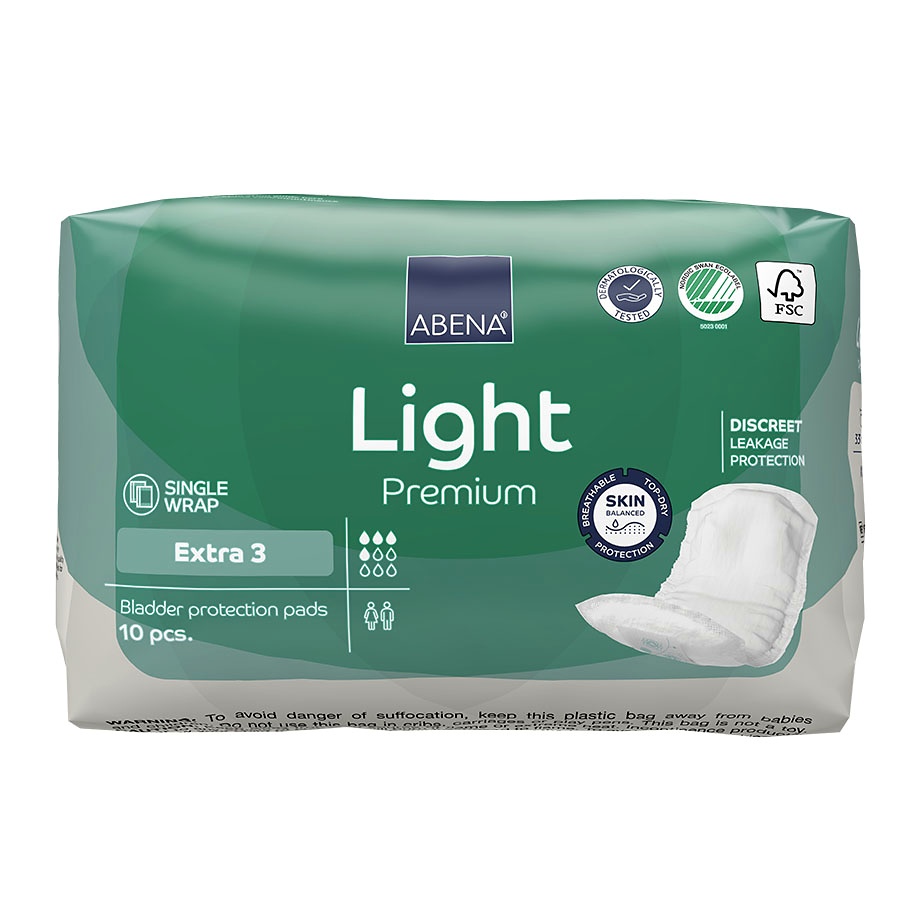 [ABE 1000021340] Abena Light Extra 3 Premium Inkontinenzeinlagen (10 Stck.)