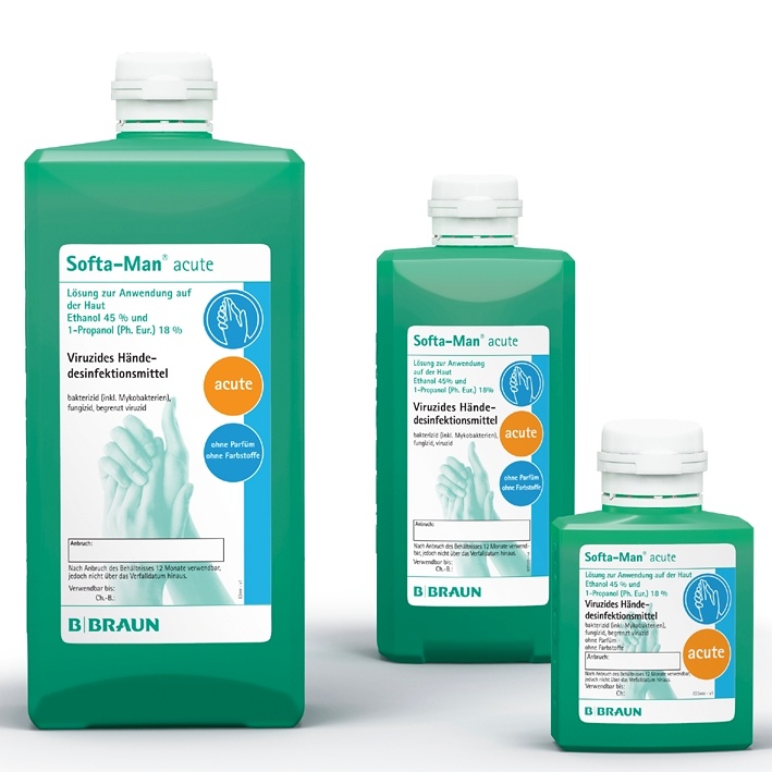 Softa-Man acute 100 ml Kittelflasche Händedesinfektion