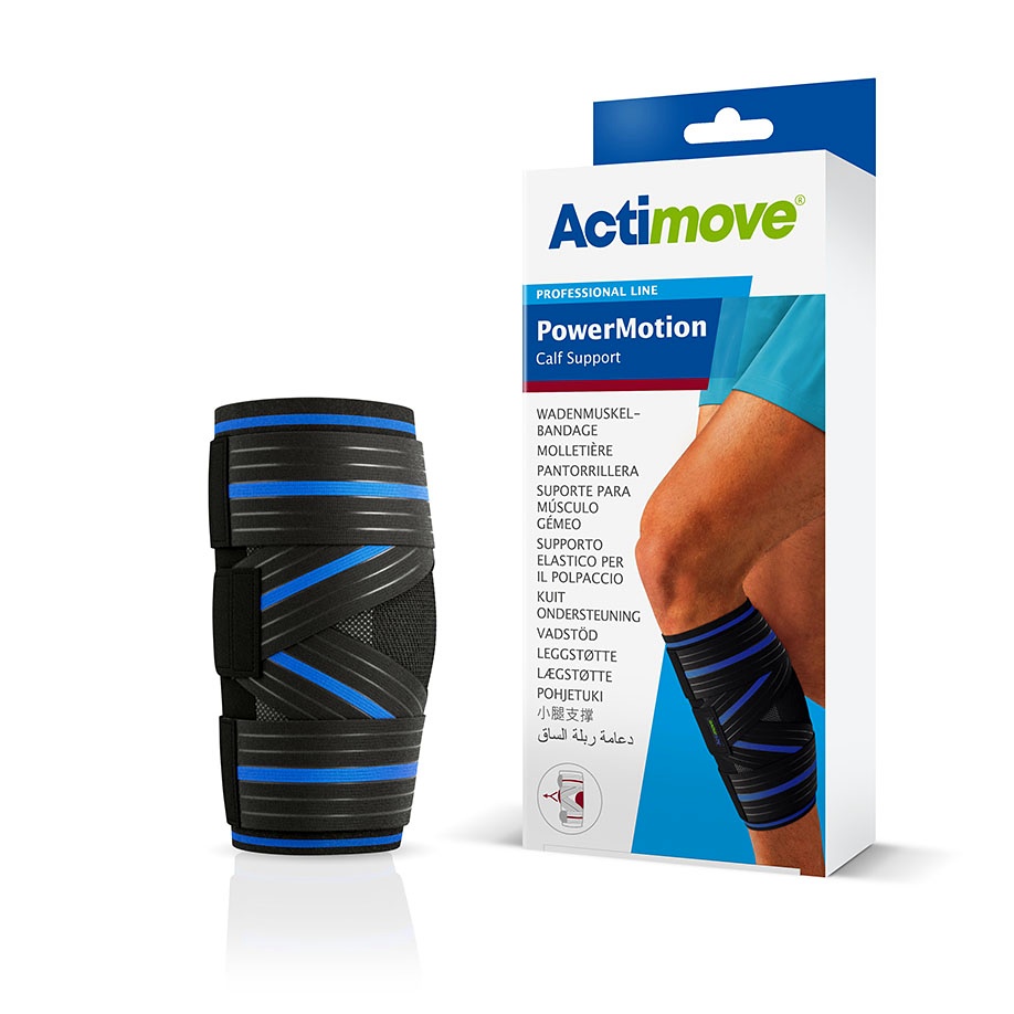 [BSN 7286605] Actimove PowerMotion Wadenbandage Gr. M, schwarz/blau