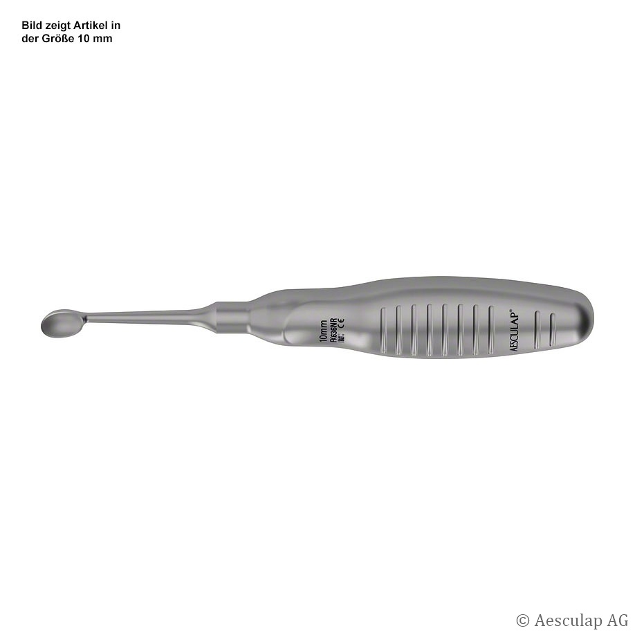 VOLKMANN scharfer Löffel, gerade 180 mm, Fig. 2, Breite: 8,50 mm