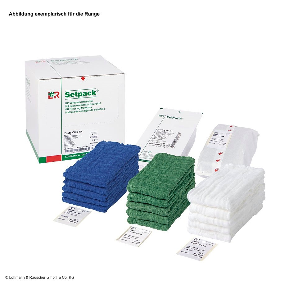 [LOH 165011] Setpack Toptex lite Bauchtücher steril 20 x 30 cm, weiß, 4-lagig (2 Stck.)