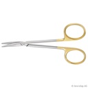 Durotip Präparierschere, gebogen 11,5 cm, stumpf/stumpf