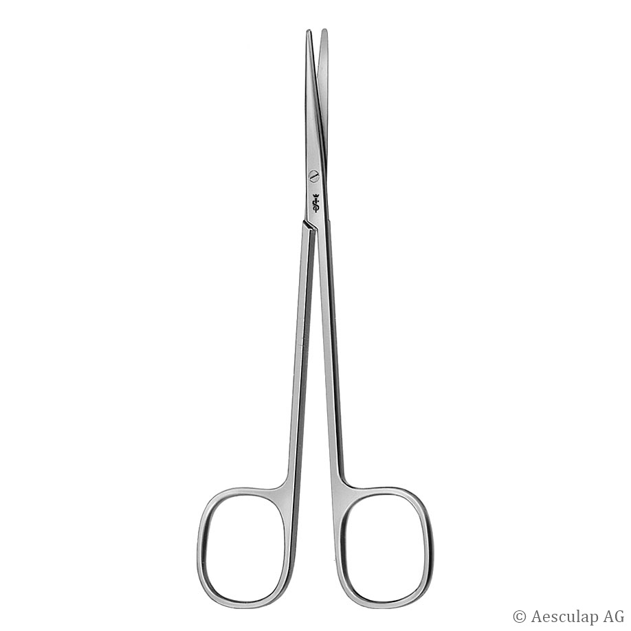 [AES BC022R] Feine Präparierschere Metzenbaum Gerade,14,5 cm, stumpf/stumpf
