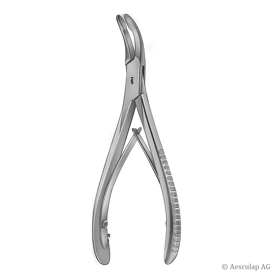 [AES FO412R] Luer Hohlmeisselzange, gebogen, 15,5 cm