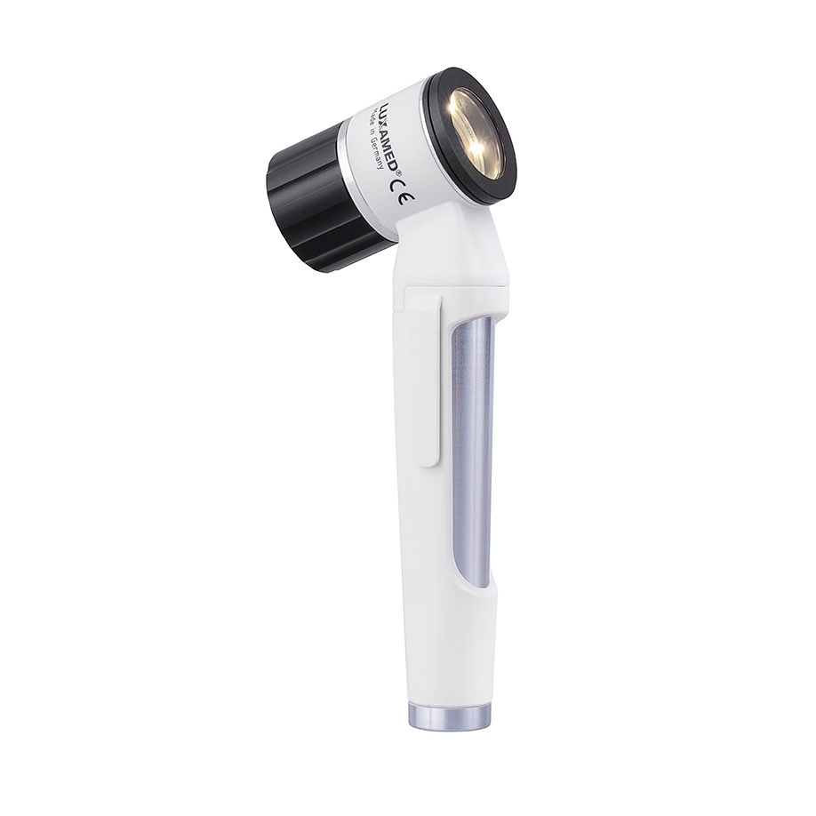 LuxaScope Dermatoskop LED 2,5 V Weiß, Kontakscheibe mit Skala