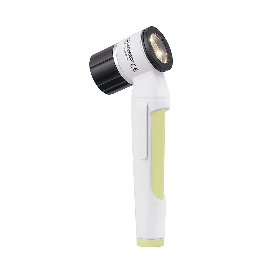 LuxaScope Dermatoskop LED 2,5 V Weiß/rapsgelb, Kontaktscheibe mit Skala